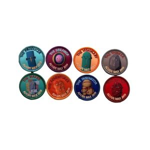 Adobe MAX 2019 Embroidered Patch Set 8pc Multicolor Like New Creative Personas‎